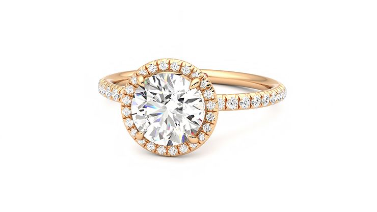 Taylor & Hart Dawn Round Engagement Ring 360 degree image 27
