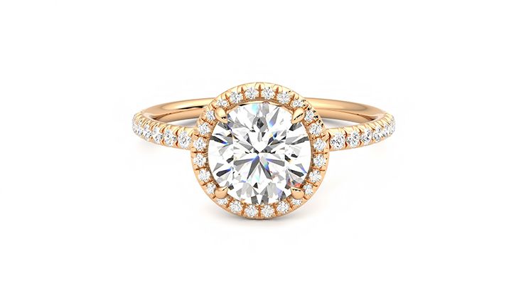 Taylor & Hart Dawn Round Engagement Ring 360 degree image 29