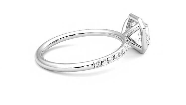 Taylor & Hart Dawn Asscher Engagement Ring 360 degree image 11