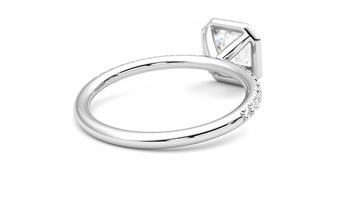 Taylor & Hart Dawn Asscher Engagement Ring 360 degree image 13