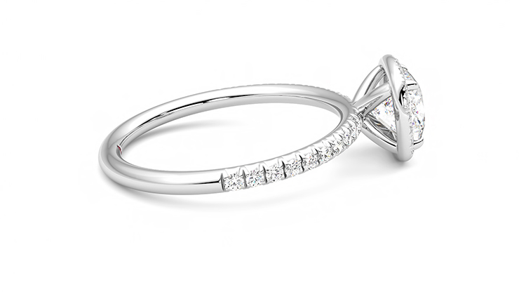 Taylor & Hart Dawn Cushion Engagement Ring 360 degree image 9