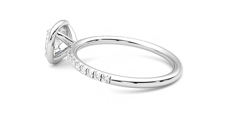 Taylor & Hart Dawn Cushion Engagement Ring 360 degree image 18