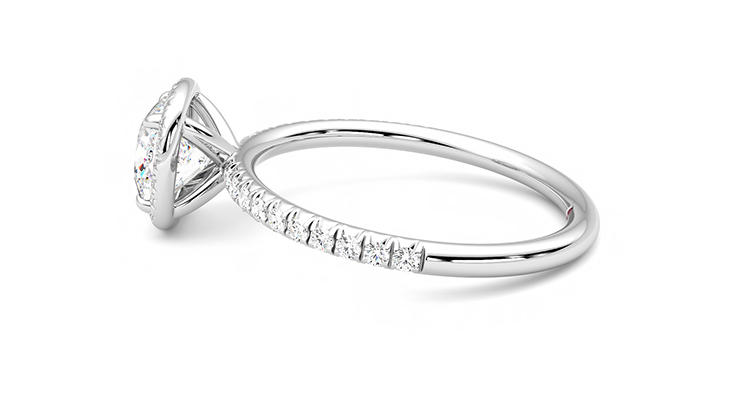 Taylor & Hart Dawn Cushion Engagement Ring 360 degree image 19