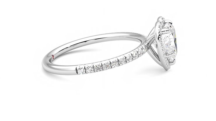 Taylor & Hart Dawn Heart Engagement Ring 360 degree image 9