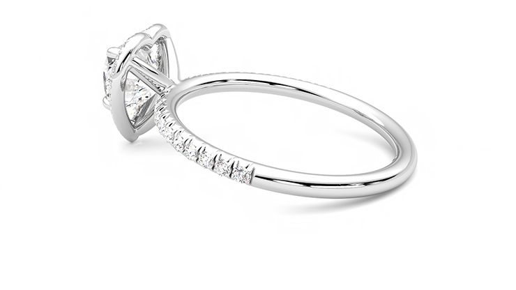Taylor & Hart Dawn Heart Engagement Ring 360 degree image 19