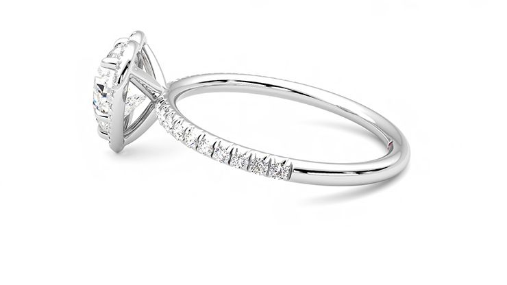 Taylor & Hart Dawn Heart Engagement Ring 360 degree image 20