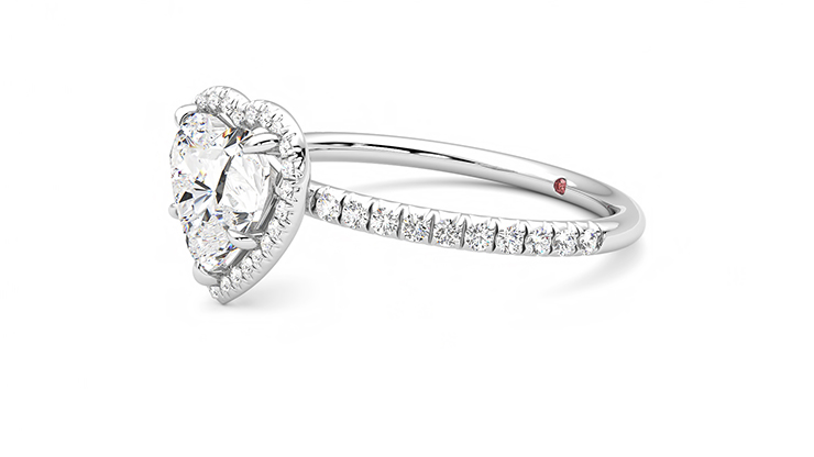 14K White Gold Trellis Engagement Ring 82385-11-2-14KW | Komara Jewelers |  Canfield, OH