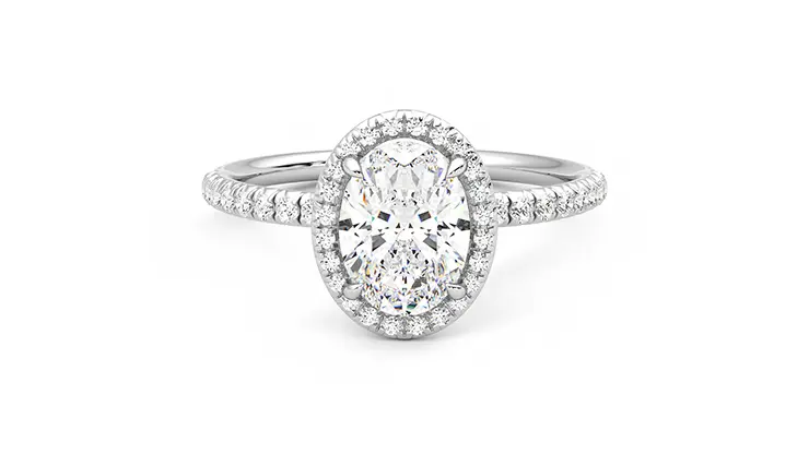 Taylor & Hart Dawn Oval Engagement Ring 360 detail 01