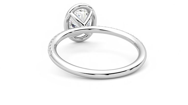 Taylor & Hart Dawn Oval Engagement Ring 360 degree image 16