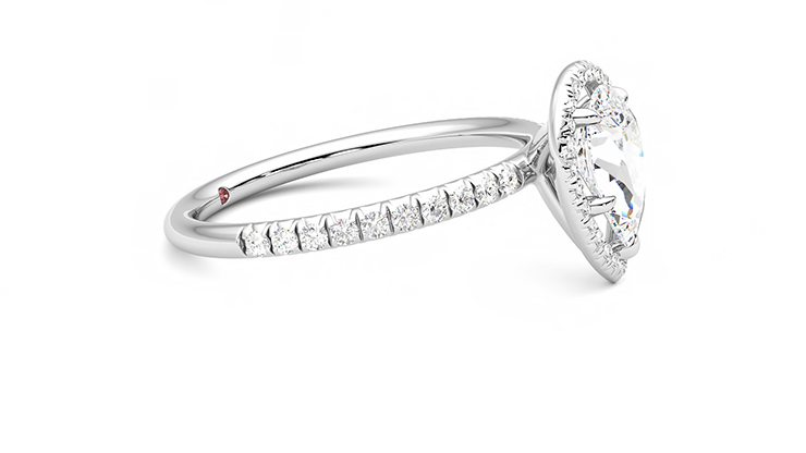 Dawn | Platinum Halo Style Engagement Ring | Taylor & Hart