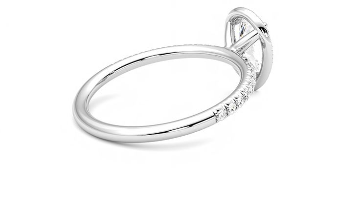 Taylor & Hart Dawn Pear Engagement Ring 360 degree image 11