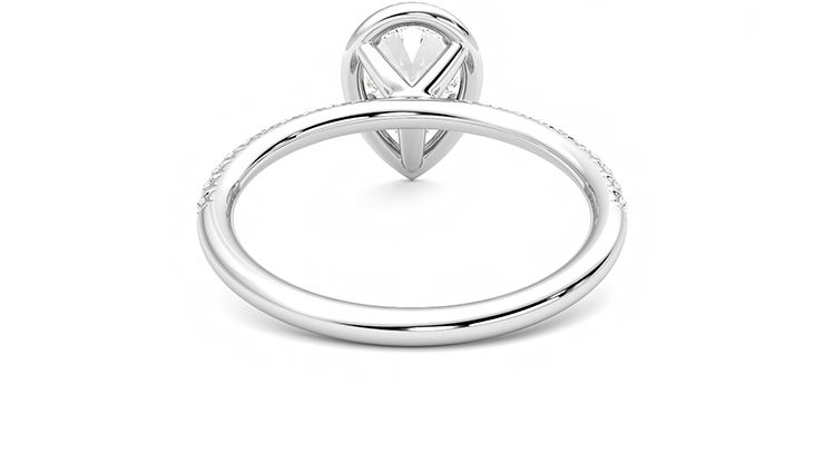 Taylor & Hart Dawn Pear Engagement Ring 360 degree image 14