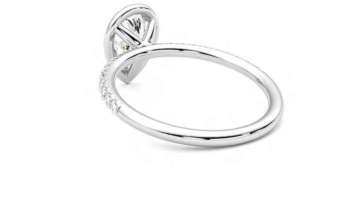 Taylor & Hart Dawn Pear Engagement Ring 360 degree image 16