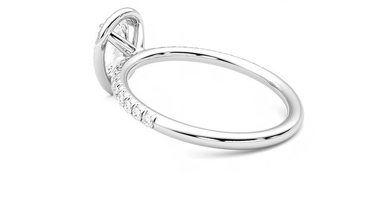 Taylor & Hart Dawn Pear Engagement Ring 360 degree image 17