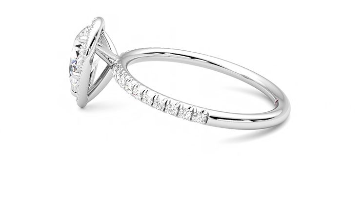 Taylor & Hart Dawn Pear Engagement Ring 360 degree image 19