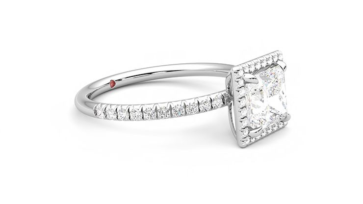 Taylor & Hart Dawn Princess Engagement Ring 360 degree image 7