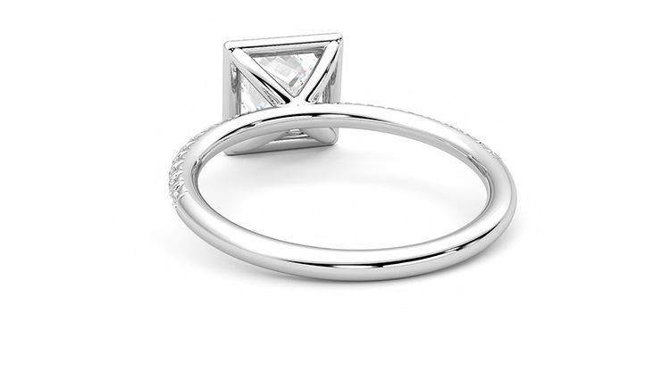 Taylor & Hart Dawn Princess Engagement Ring 360 degree image 16
