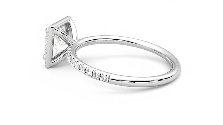 Taylor & Hart Dawn Princess Engagement Ring 360 degree image 19