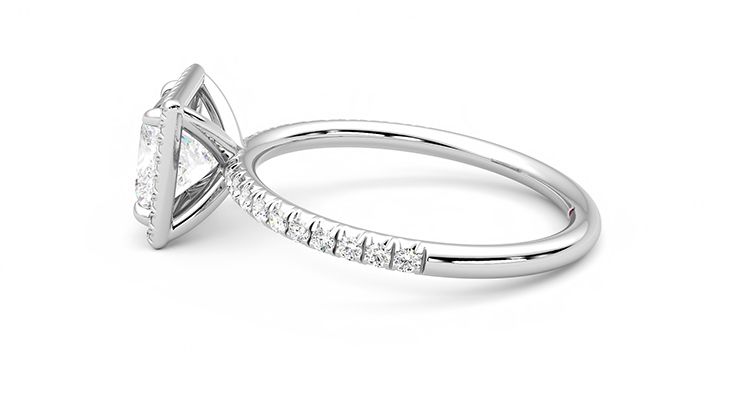 Taylor & Hart Dawn Princess Engagement Ring 360 degree image 20