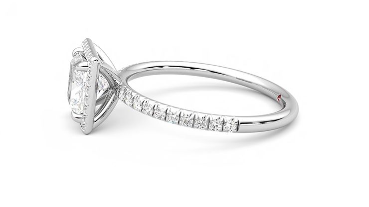Taylor & Hart Dawn Princess Engagement Ring 360 degree image 21