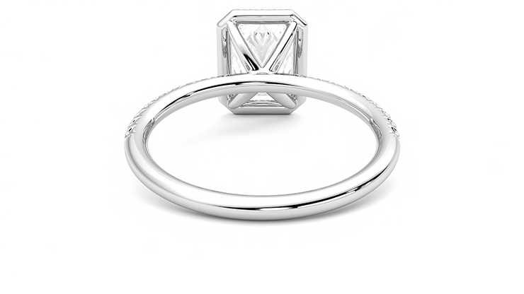 Taylor & Hart Dawn Radiant Engagement Ring 360 degree image 15