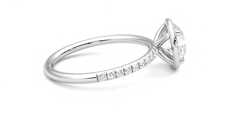Taylor & Hart Dawn Round Engagement Ring 360 degree image 10
