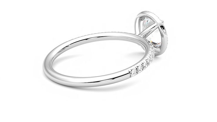 Taylor & Hart Dawn Round Engagement Ring 360 degree image 12
