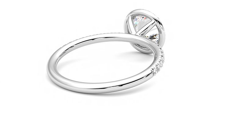 Taylor & Hart Dawn Round Engagement Ring 360 degree image 13