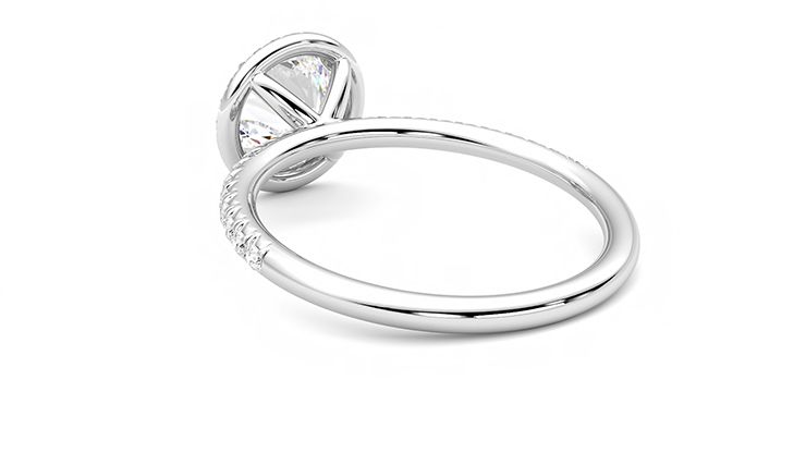Taylor & Hart Dawn Round Engagement Ring 360 degree image 17