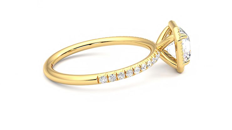 Taylor & Hart Dawn Asscher Engagement Ring 360 degree image 10