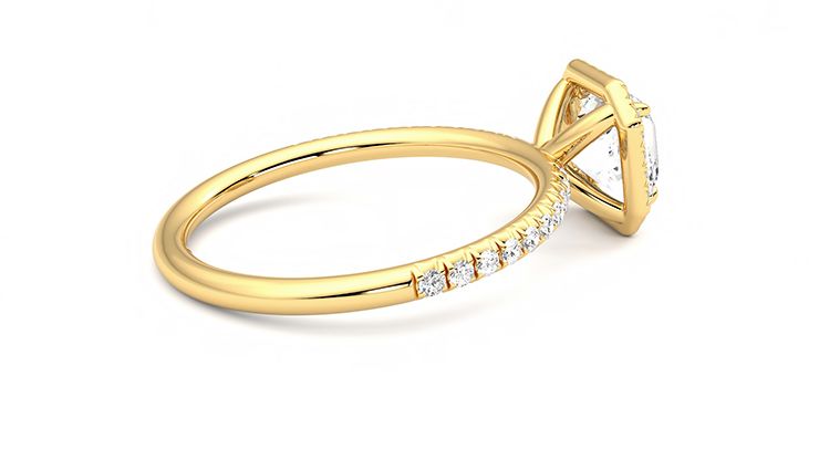 Taylor & Hart Dawn Asscher Engagement Ring 360 degree image 11