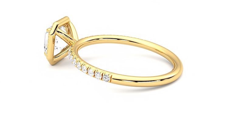 Taylor & Hart Dawn Asscher Engagement Ring 360 degree image 19