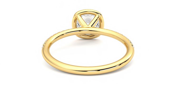 Taylor & Hart Dawn Cushion Engagement Ring 360 degree image 14