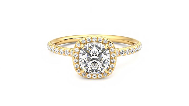 Taylor & Hart Dawn Cushion Engagement Ring 360 degree image 29