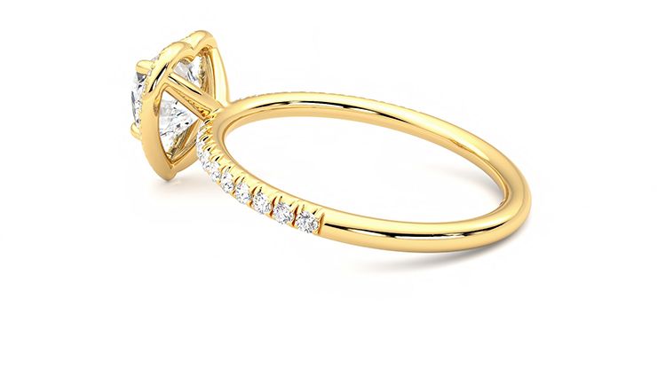 Taylor & Hart Dawn Heart Engagement Ring 360 degree image 19