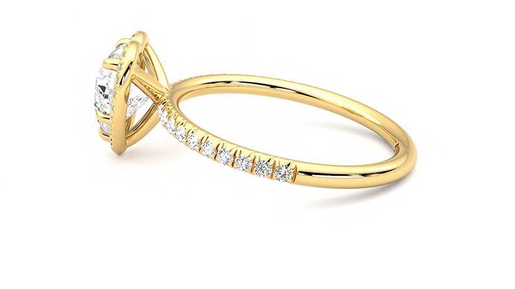 Taylor & Hart Dawn Heart Engagement Ring 360 degree image 20