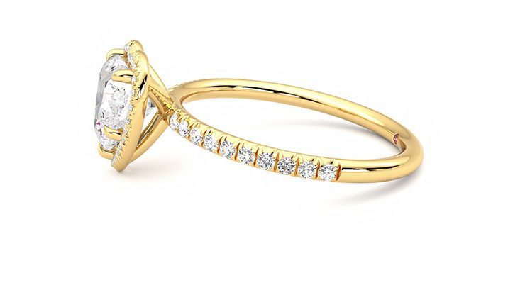 Taylor & Hart Dawn Heart Engagement Ring 360 degree image 21