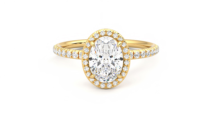 Taylor & Hart Dawn Oval Engagement Ring 360 detail 01