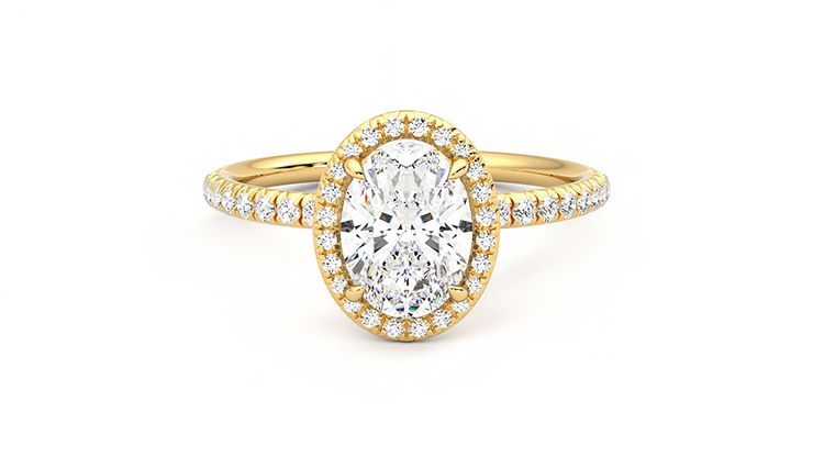 Taylor & Hart Dawn Oval Engagement Ring 360 degree image 0