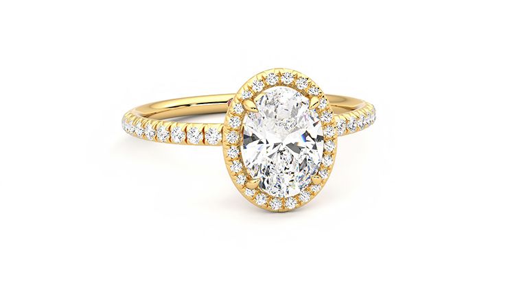 Taylor & Hart Dawn Oval Engagement Ring 360 degree image 3