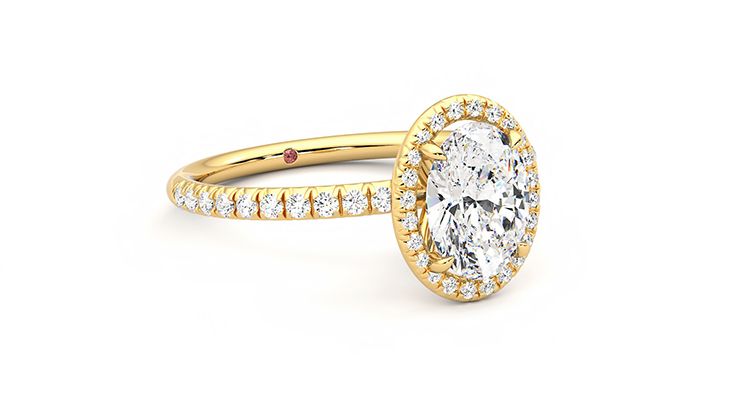 Taylor & Hart Dawn Oval Engagement Ring 360 degree image 5