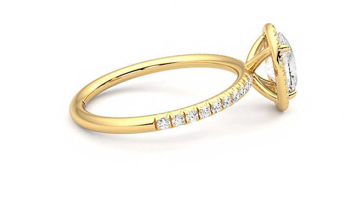 Taylor & Hart Dawn Oval Engagement Ring 360 degree image 10
