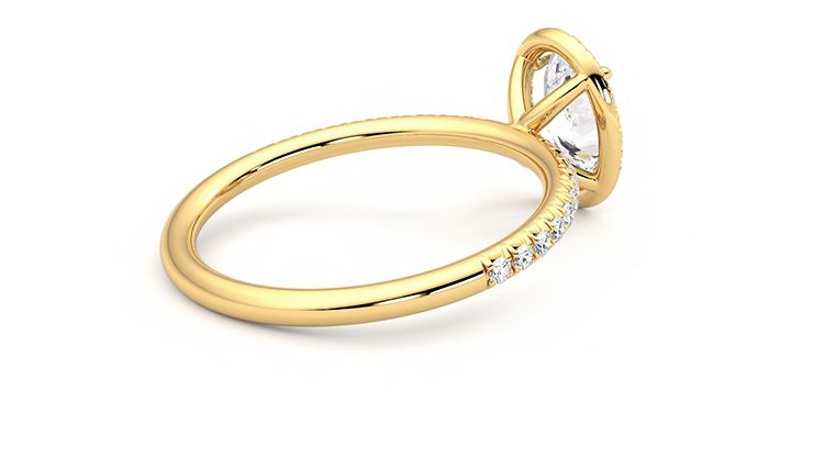 Taylor & Hart Dawn Oval Engagement Ring 360 degree image 12