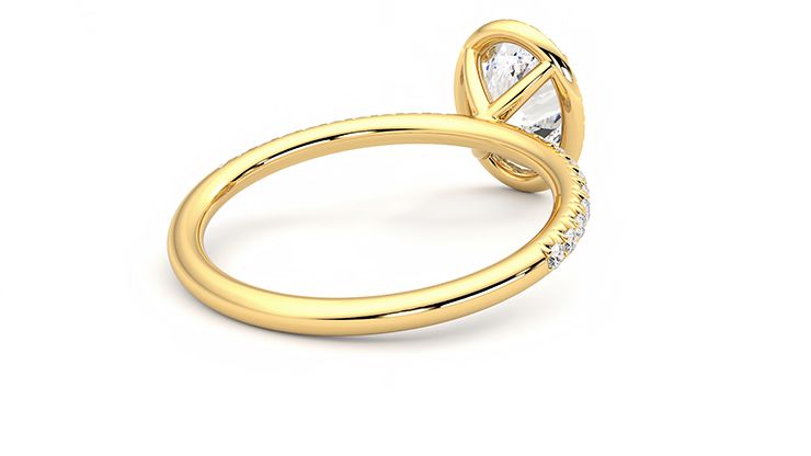 Taylor & Hart Dawn Oval Engagement Ring 360 degree image 13