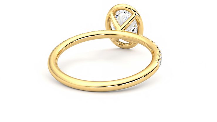 Taylor & Hart Dawn Oval Engagement Ring 360 degree image 14