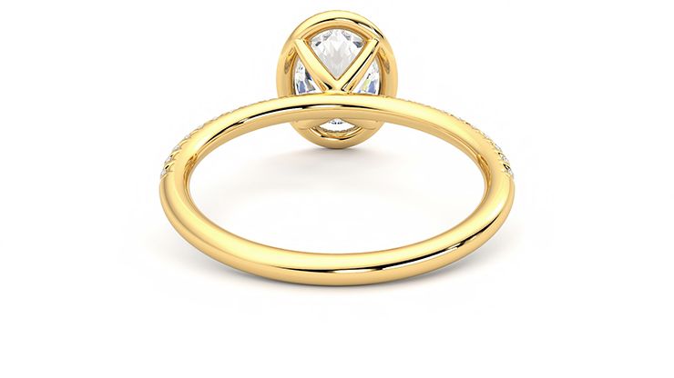 Taylor & Hart Dawn Oval Engagement Ring 360 degree image 15