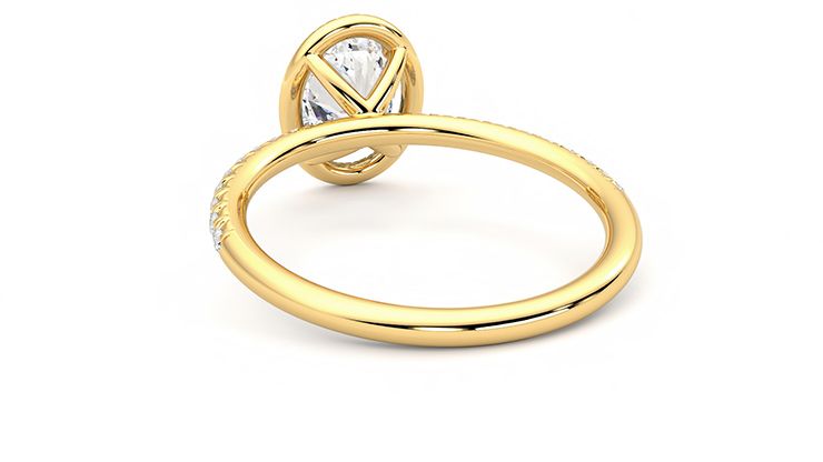 Taylor & Hart Dawn Oval Engagement Ring 360 degree image 16