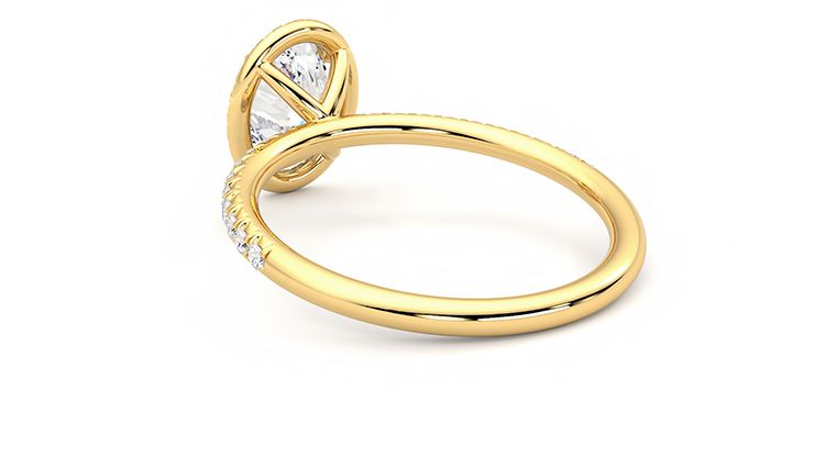 Taylor & Hart Dawn Oval Engagement Ring 360 degree image 17