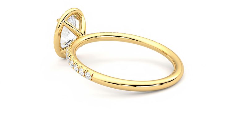 Taylor & Hart Dawn Oval Engagement Ring 360 degree image 18