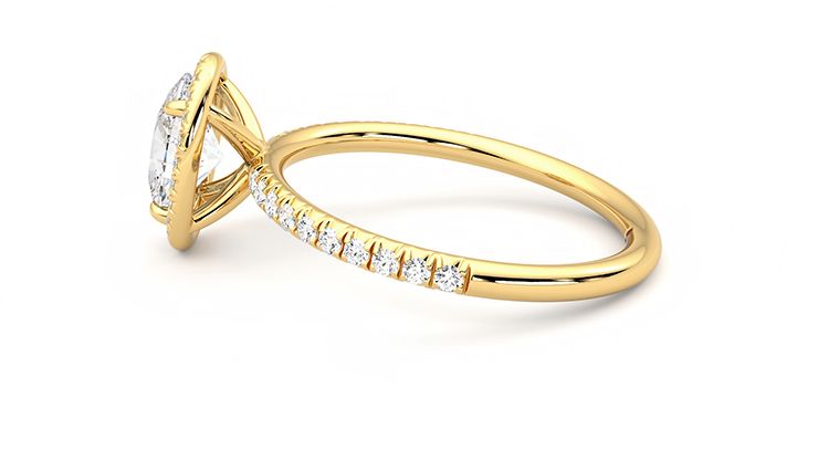 Taylor & Hart Dawn Oval Engagement Ring 360 degree image 20
